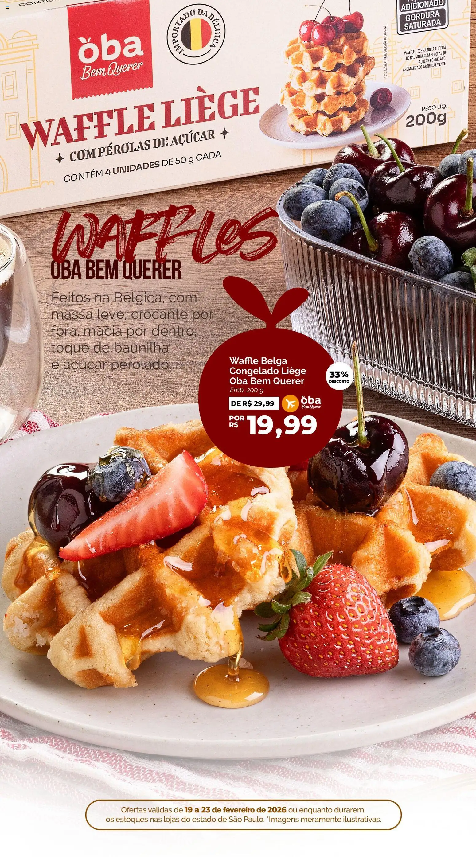 Oba Hortifruti Folheto - válido de 19.02.2026 | Página: 3 | Produtos: Massa, Açúcar