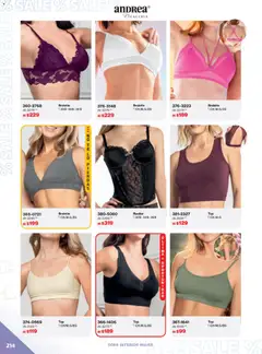 Vista previa de Andrea catálogo Outlet, nuevo folleto de la tienda, válido en México a partir del 21.12.2025 | Página: 214 | Productos: Ropa, Ropa interior