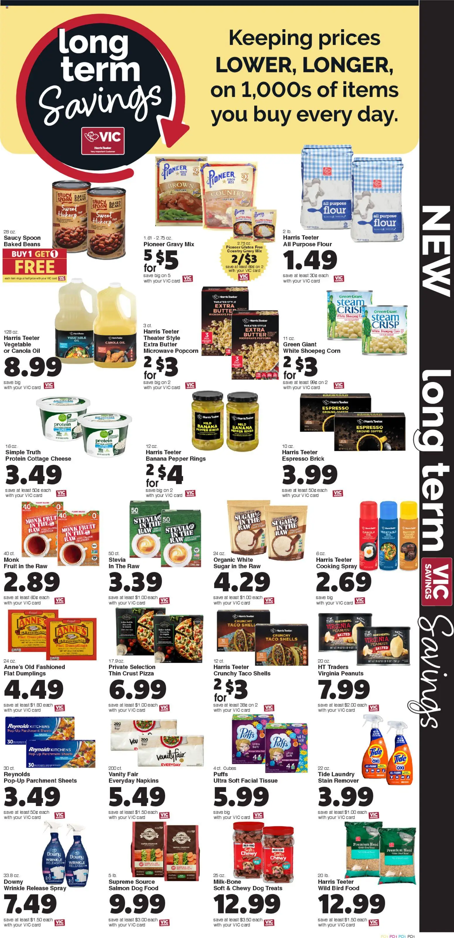 Harris Teeter Weekly Ad - valid from 18.03.2026 | Page: 8 | Products: Cheese, Microwave, Cottage cheese, Pepper