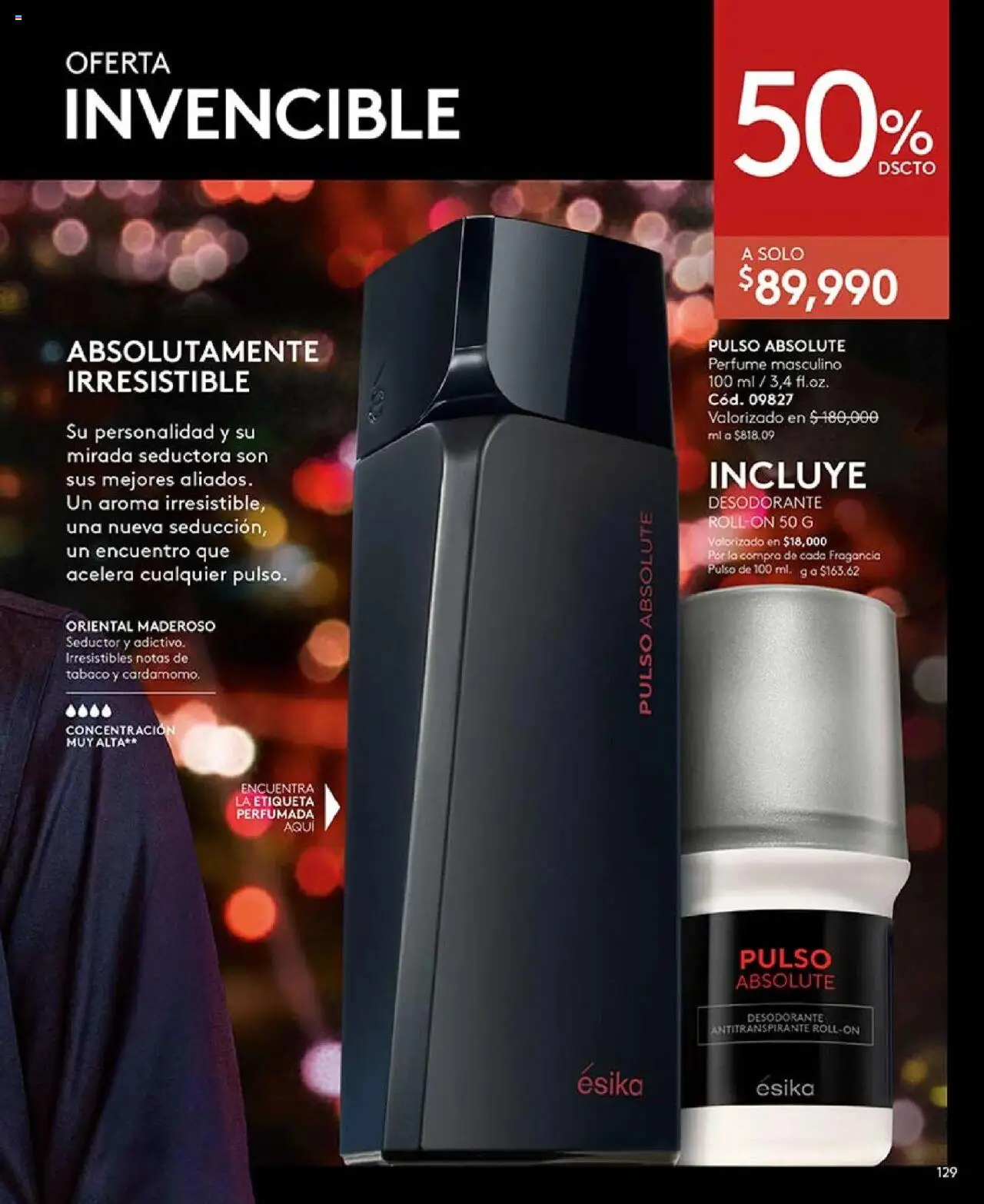 Ésika revista - valida desde el 16.06.2025 | Página: 129 | Productos: Perfume, Fragancia, Desodorante, Antitranspirante