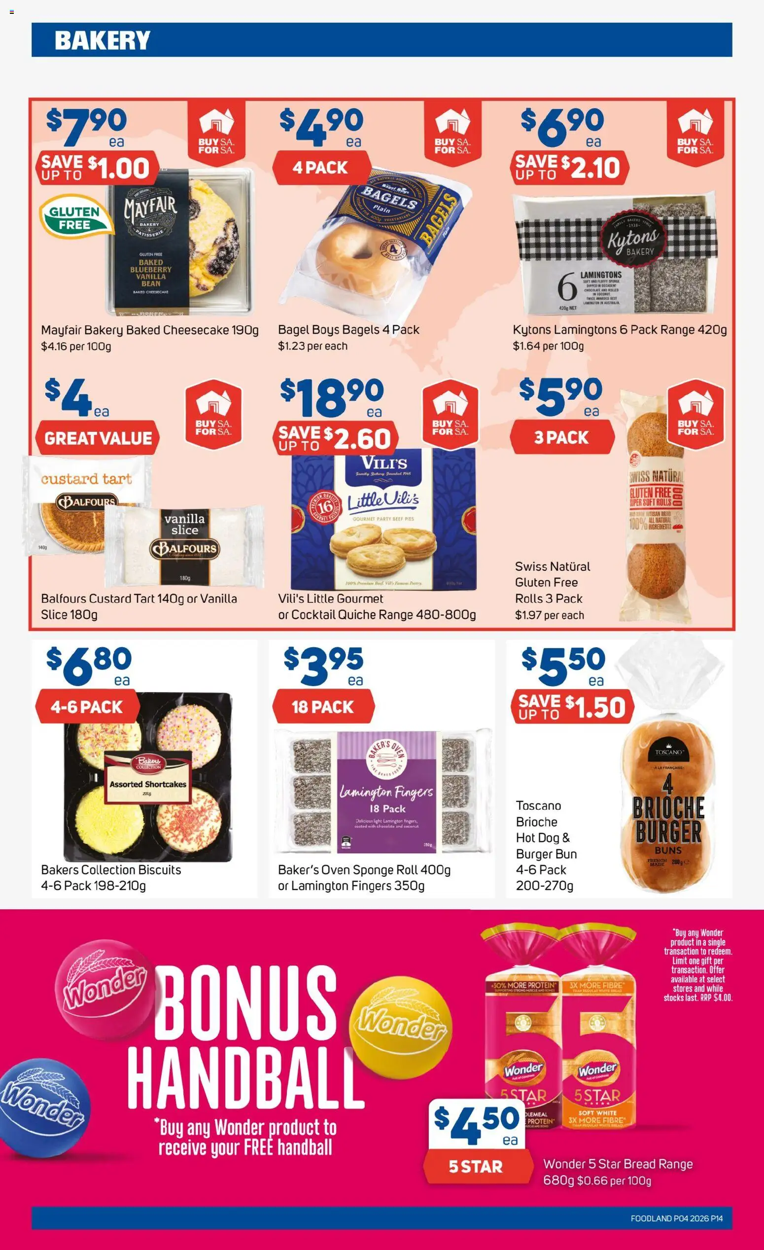 Foodland catalogue - valid from 21.01.2026 | Page: 14 | Products: Beef, Biscuits, Sponge, Bakery