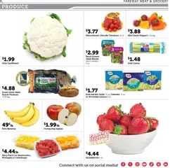 Preview of Fareway weekly ads valid from 30.03.2026 | Page: 8 | Products: Bananas, Potatoes, Cauliflower, Bag