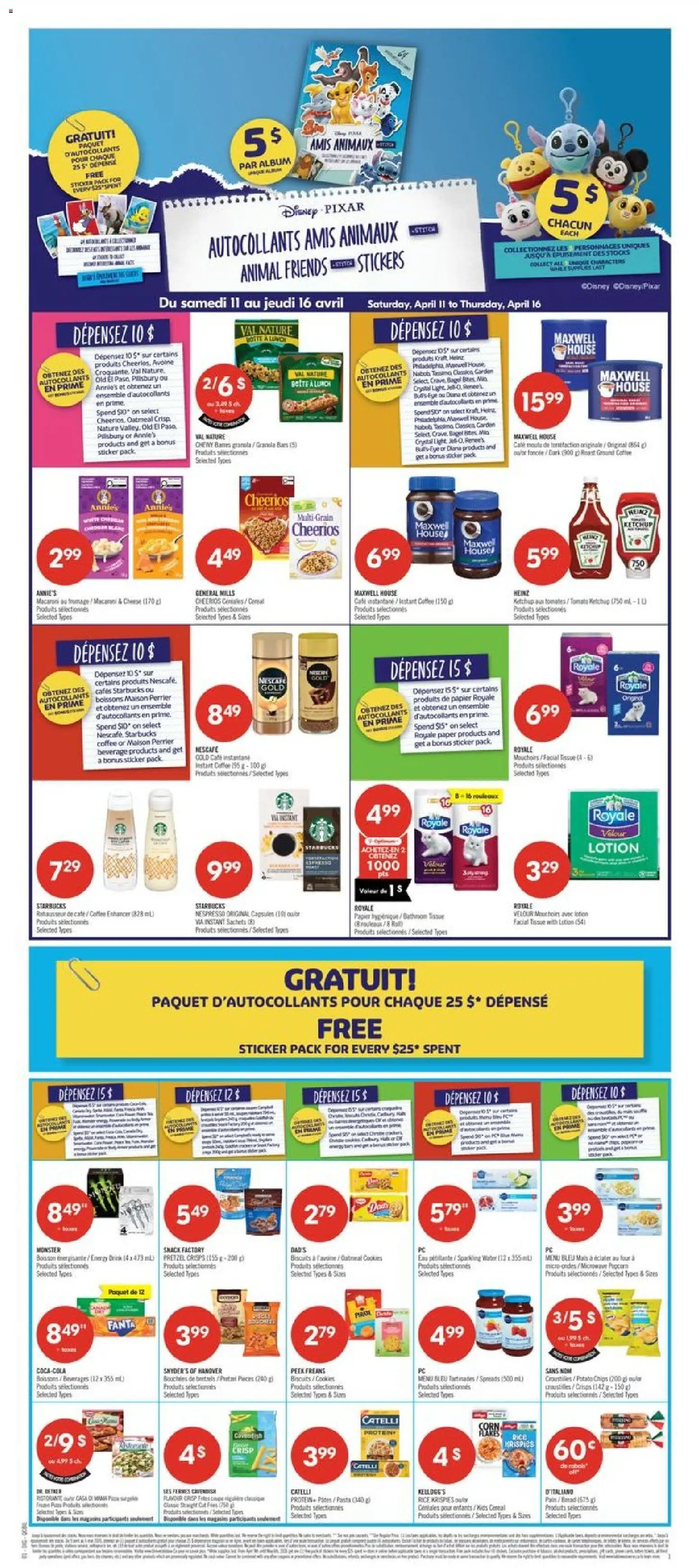 Pharmaprix flyer valid from 10.04.2026 | Page: 2 | Products: Pasta, Chips, Flakes, Coffee