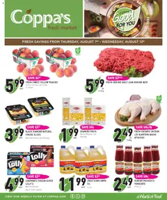 Preview of Coppas Fresh Market weekly flyer / circulaire from shop Coppas Fresh Market valid from 07.08.2025