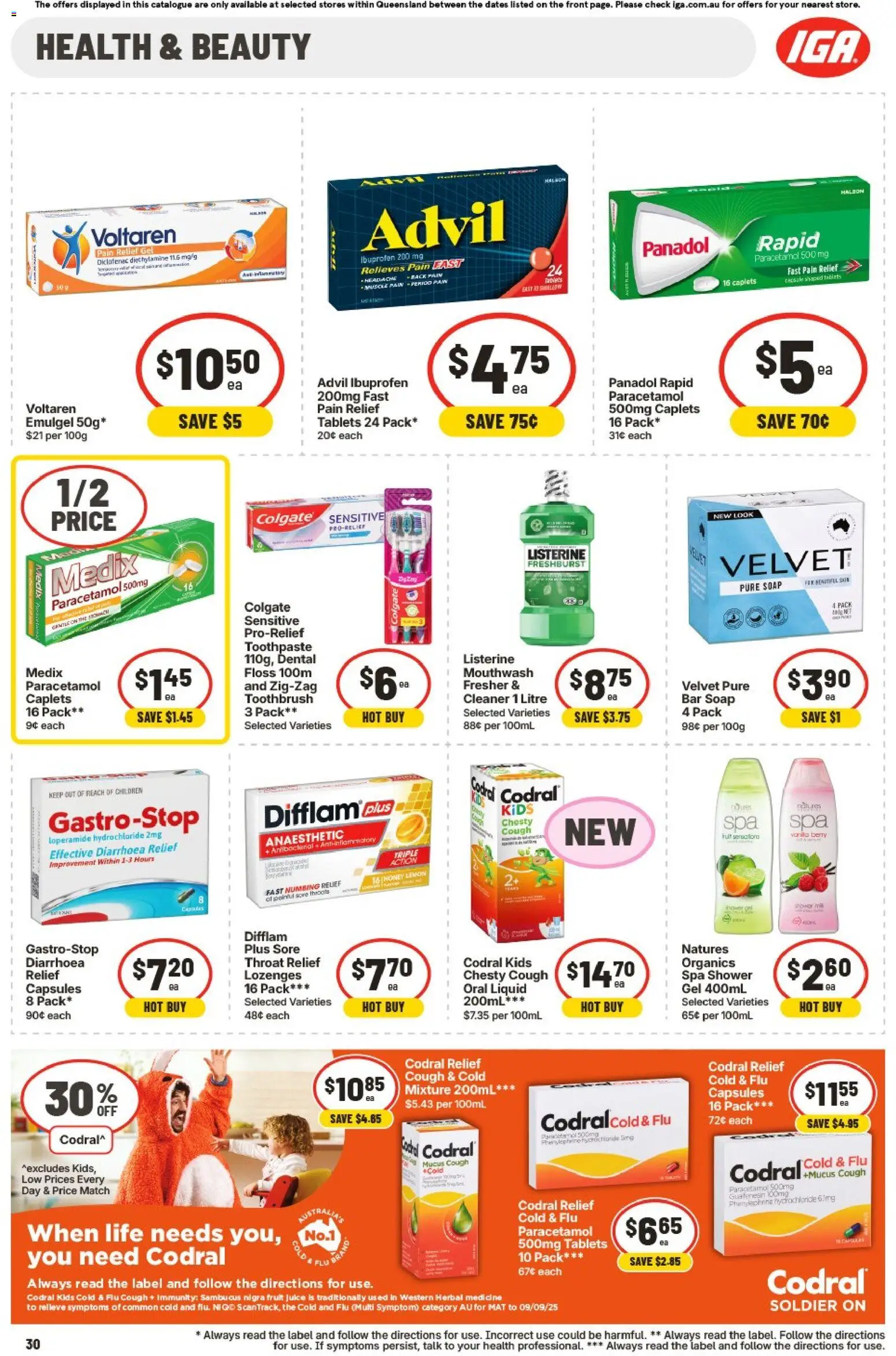 IGA catalogue - valid from 08.04.2026 | Page: 33 | Products: Shower, Honey, Lemon, Herbal