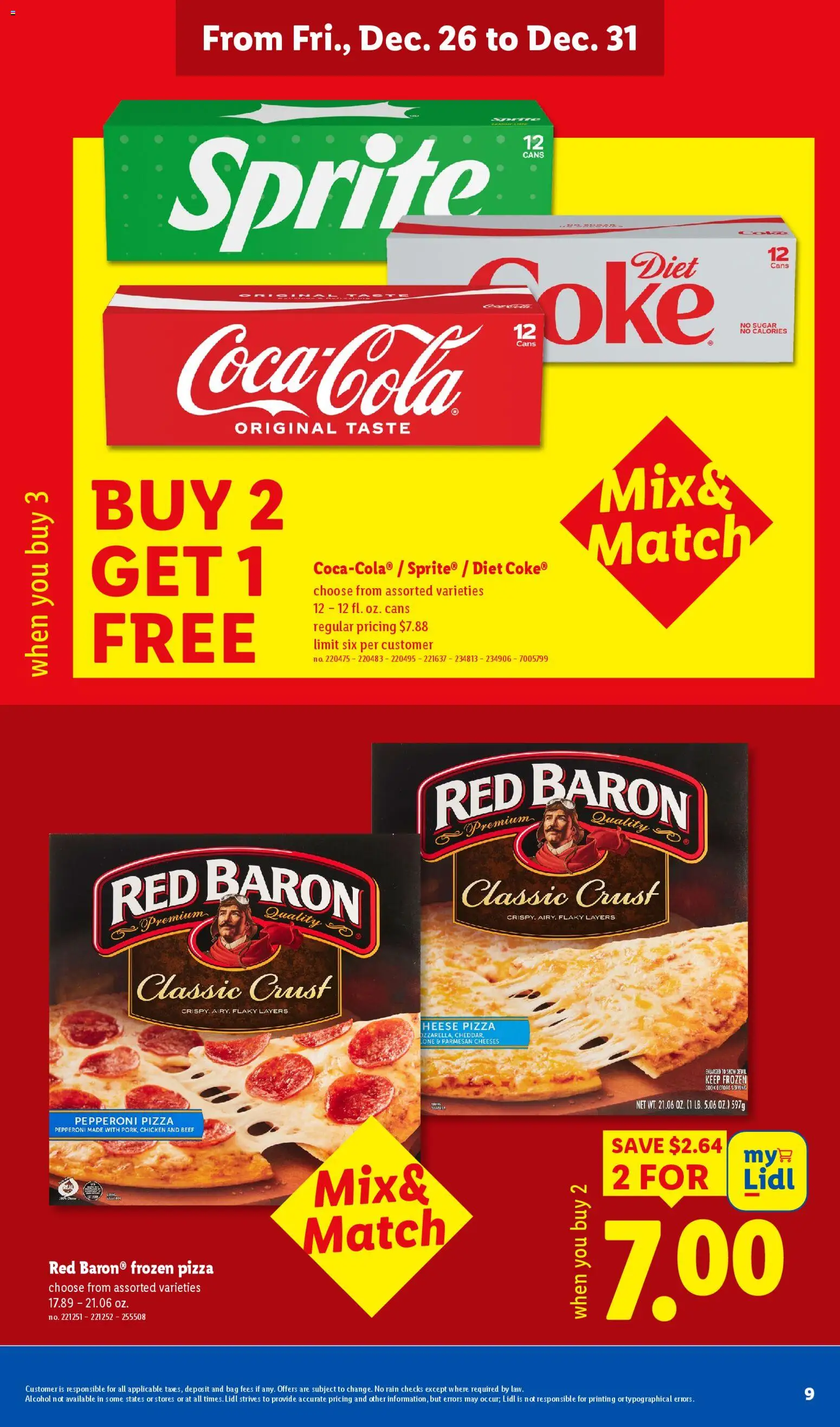 Lidl Weekly Ad - valid from 26.12.2025 | Page: 9 | Products: Pizza, Beef, Bag