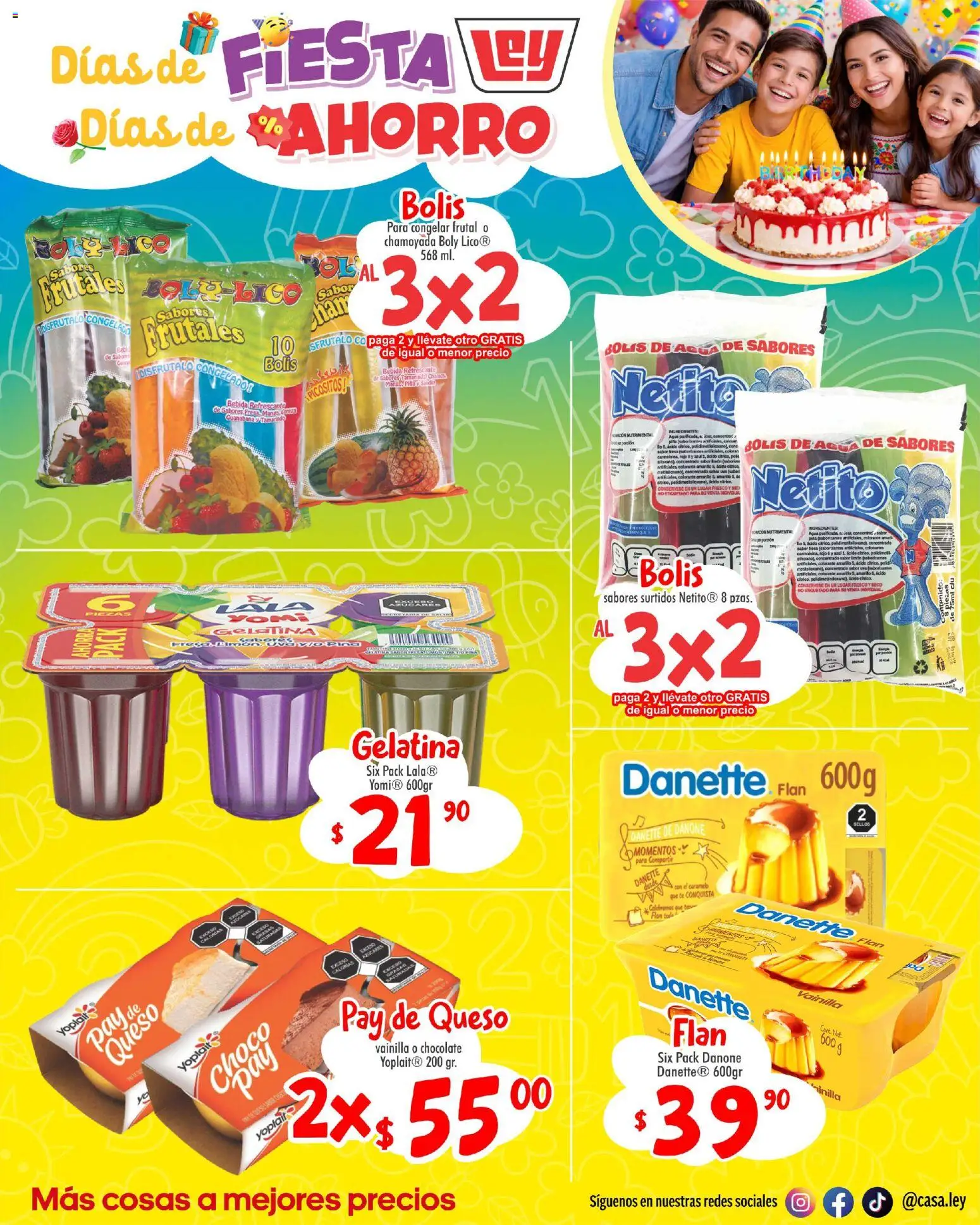 Nuevas ofertas de Casa Ley válidas en toda la República Mexicana desde el 18.04.2026. ¡Encuentra las mejores ofertas en  Casa Ley folleto Interior suple Día del Niño! | Página: 9 | Productos: Sandía, Agua, Col, Chocolate