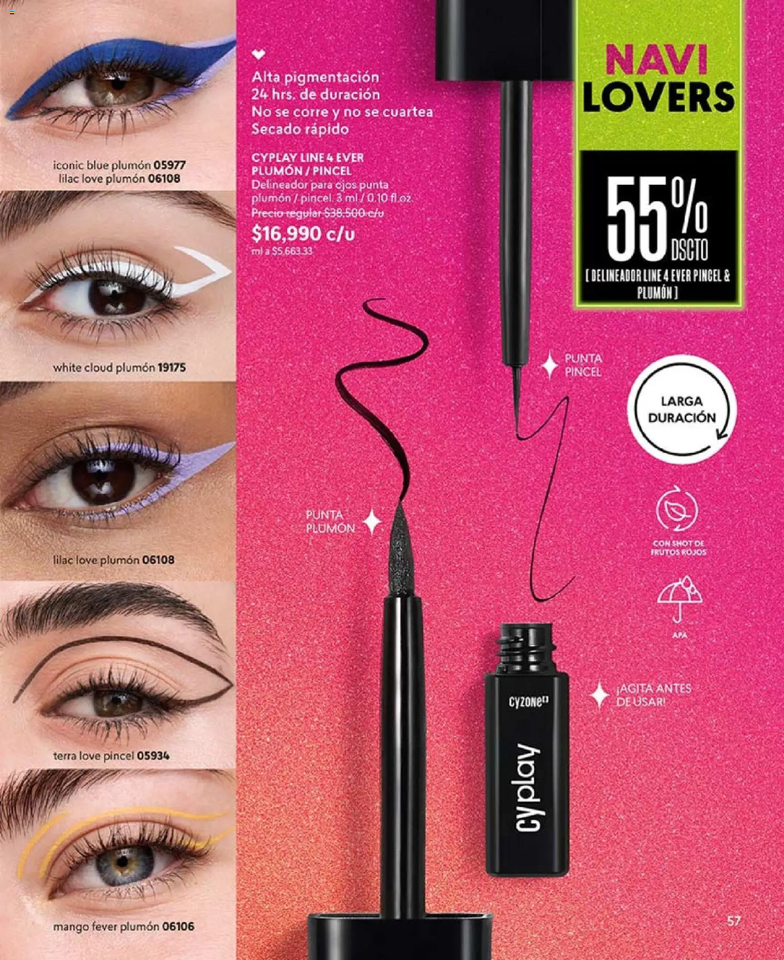 CyZone revista - valida desde el 03.11.2025 | Página: 57 | Productos: Mango, Delineador