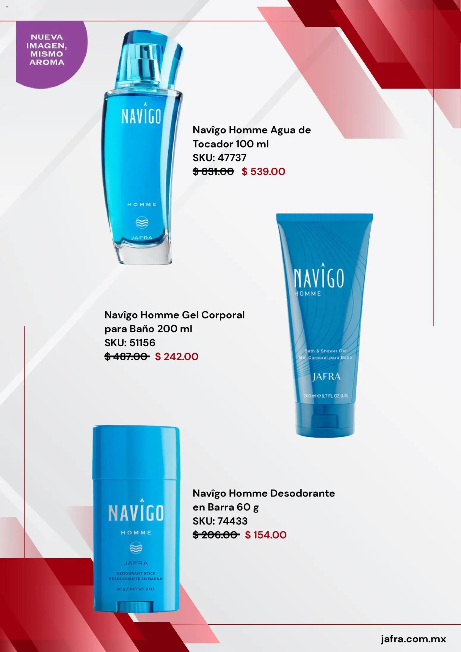 Nuevas ofertas de JAFRA válidas en toda la República Mexicana desde el 28.11.2025. ¡Encuentra las mejores ofertas en JAFRA Black Friday! | Página: 2 | Productos: Desodorante, Agua, Barra, Baño