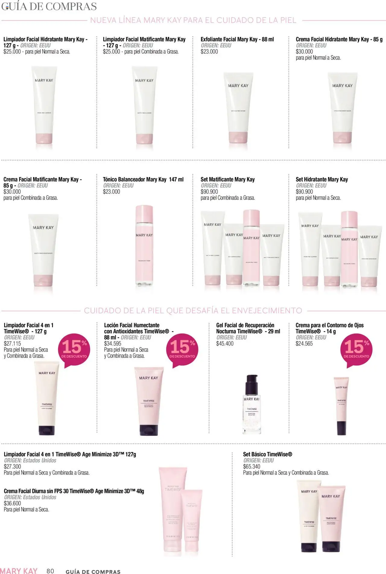 Mary Kay catálogo │ válido desde el 04.04.2025 | Página: 80 | Productos: Contorno de ojos, Contorno, Loción, Crema