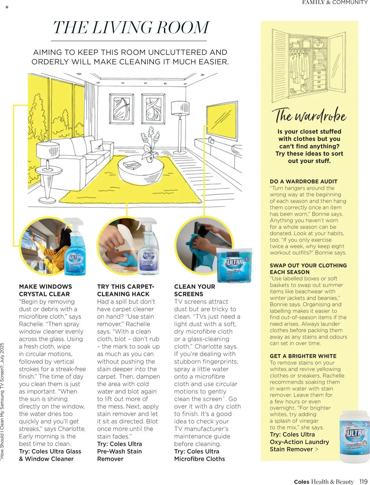 Coles catalogue - valid from 07.10.2025 | Page: 119 | Products: Window, Stain remover, Water, Vinegar