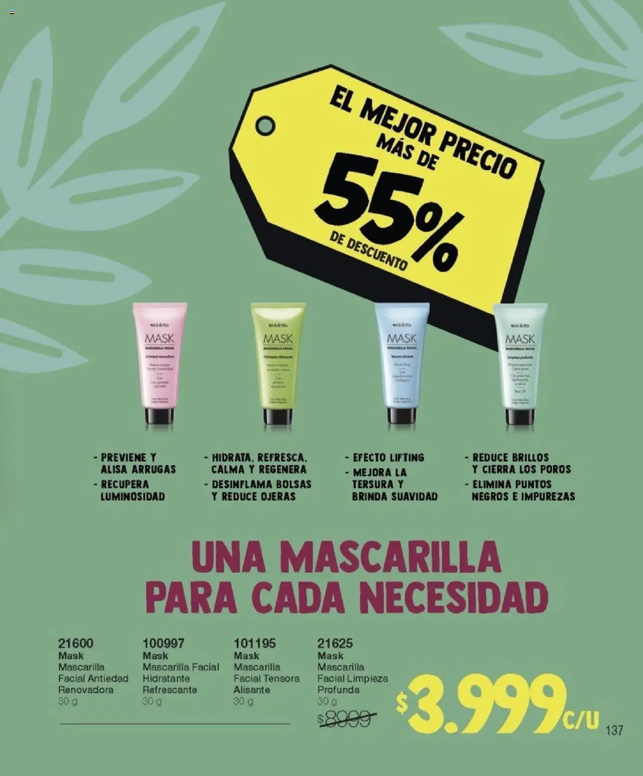 Violetta catálogo │ válido desde el 07.08.2025 | Página: 137 | Productos: Mascarilla