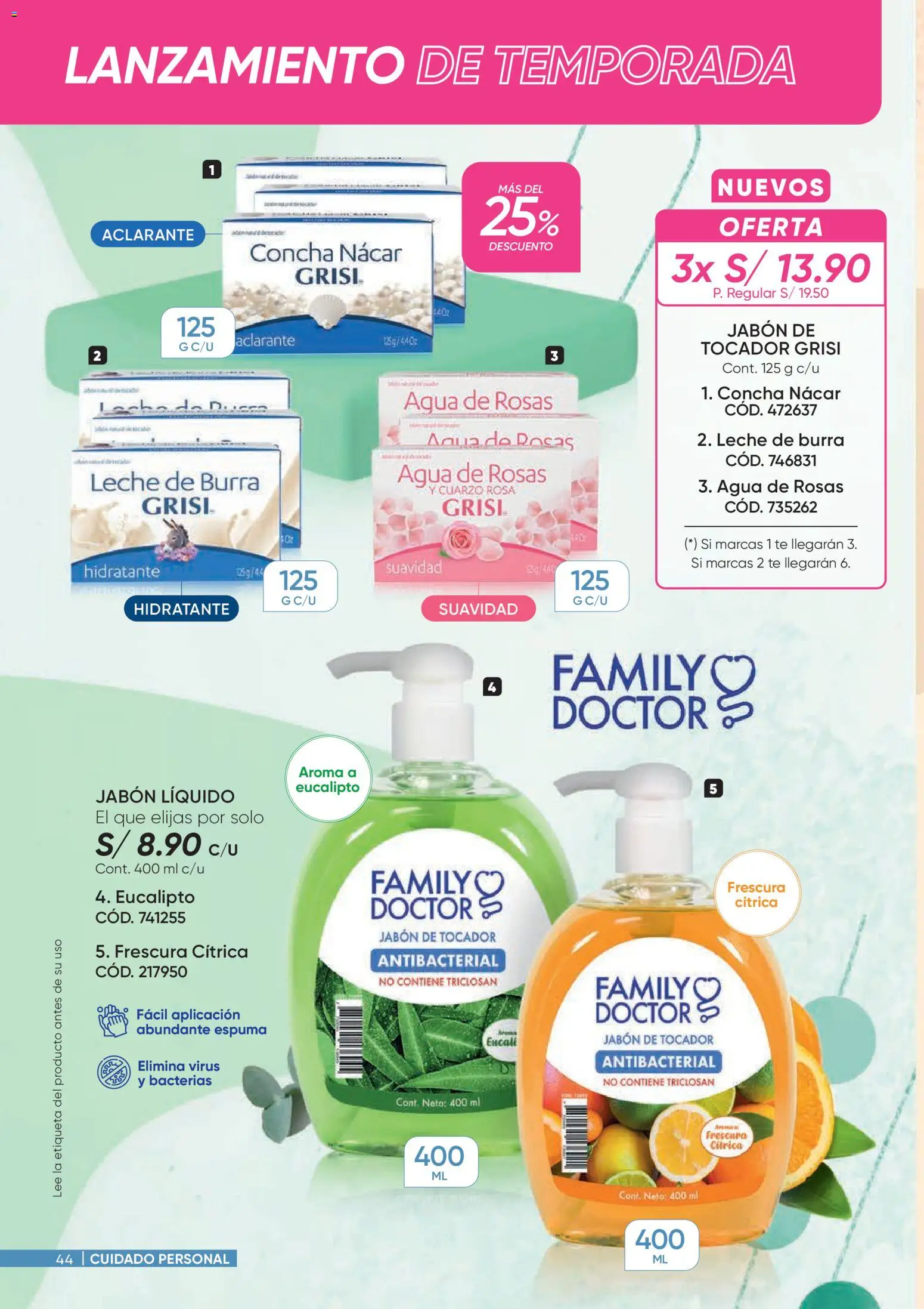 Catálogo Azzorti válido desde 26.01.2026 | Página: 44 | Productos: Jabón, Leche, Té