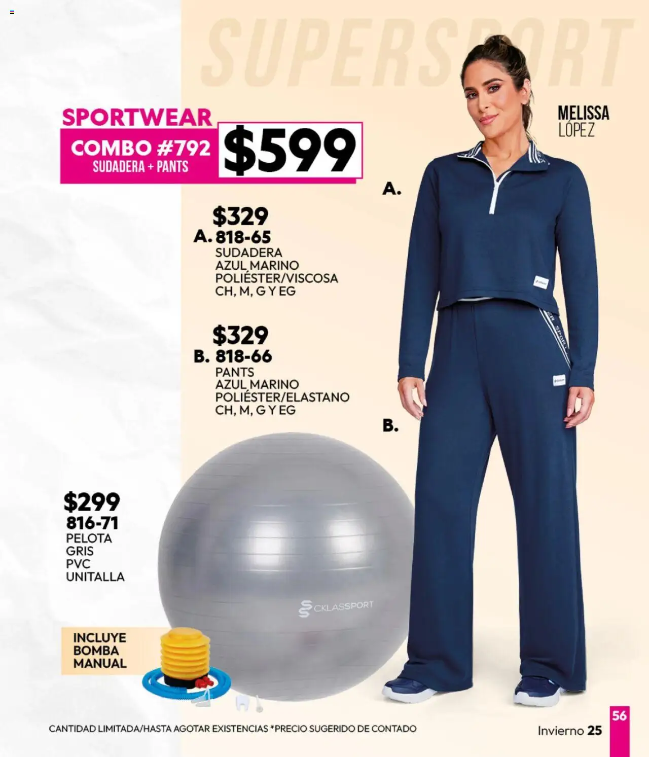 Nuevas ofertas de Cklass válidas en toda la República Mexicana desde el 16.09.2025. ¡Encuentra las mejores ofertas en Cklass - Catálogo Invierno Sportbrands! | Página: 57 | Productos: Pelota, Sudadera, Pants
