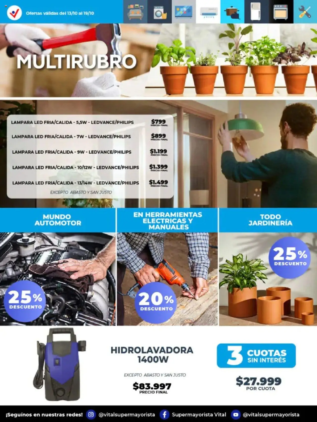 Vital - Especial de nonfood - Abasto │ válido desde el 13.10.2025 | Página: 5 | Productos: Lámpara, Hidrolavadora
