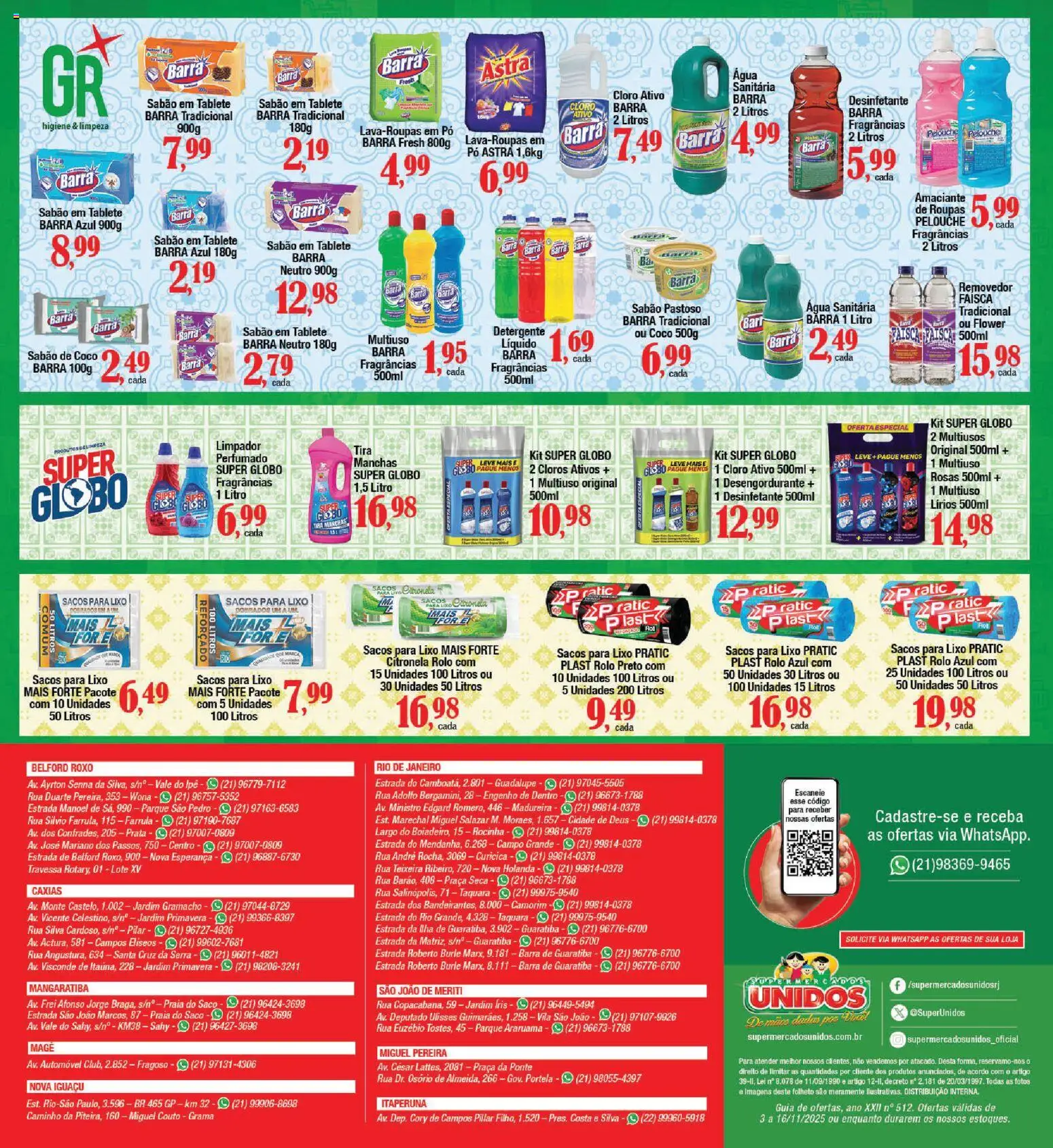 Supermercados Unidos Folheto - válido de 03.11.2025 | Página: 12 | Produtos: Coco, Pó, Rolo, Desinfetante