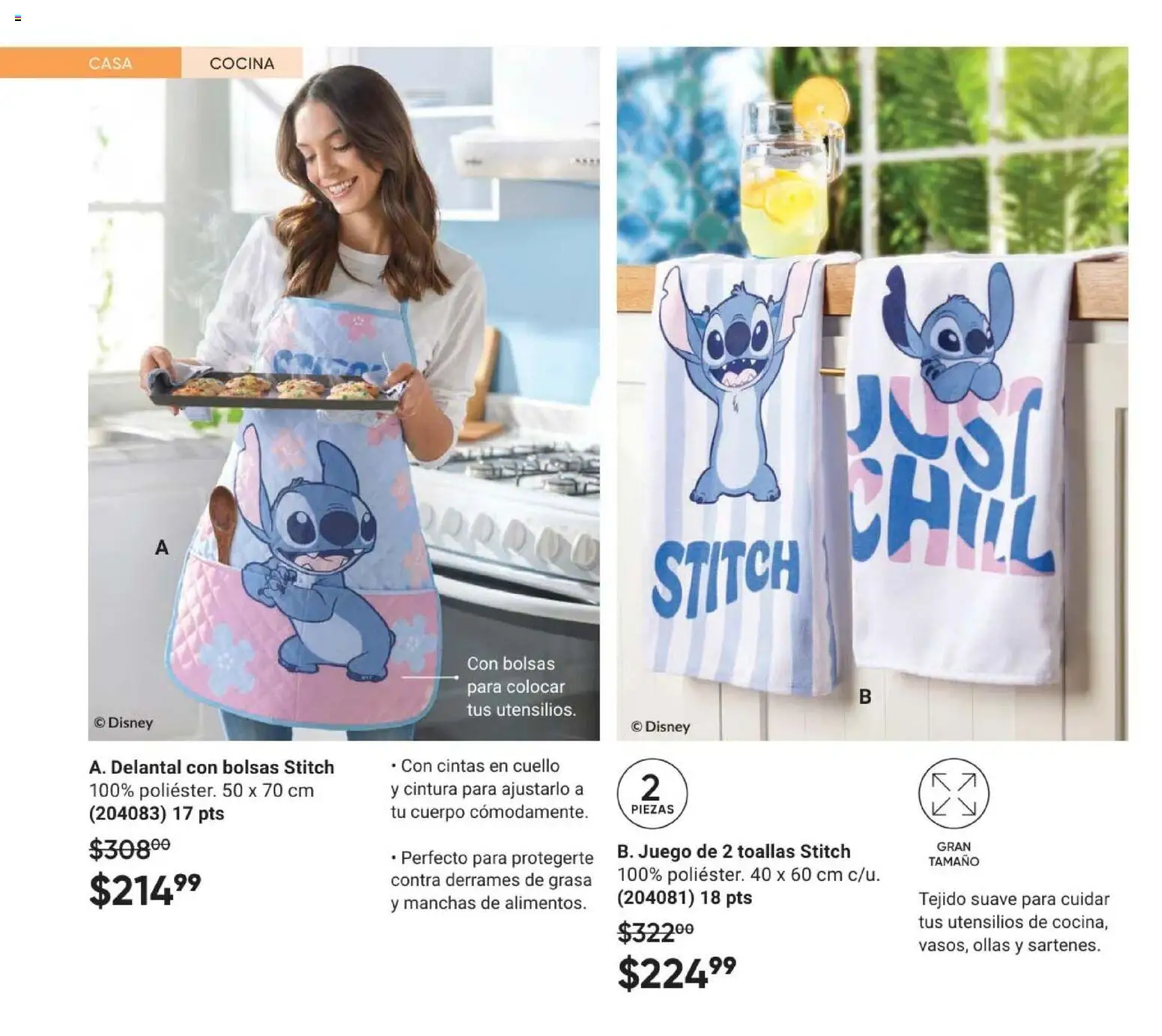 Nuevas ofertas de AVON válidas en toda la República Mexicana desde el 30.01.2026. ¡Encuentra las mejores ofertas en AVON Casa & Estilo 3 2026! | Página: 94 | Productos: Delantal, Juego, Cocina, Toallas