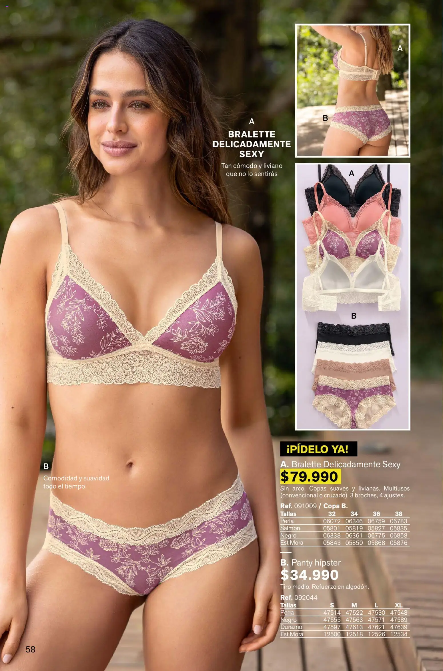 Leonisa revista - valida desde el 02.01.2026 | Página: 58 | Productos: Mora, Durazno