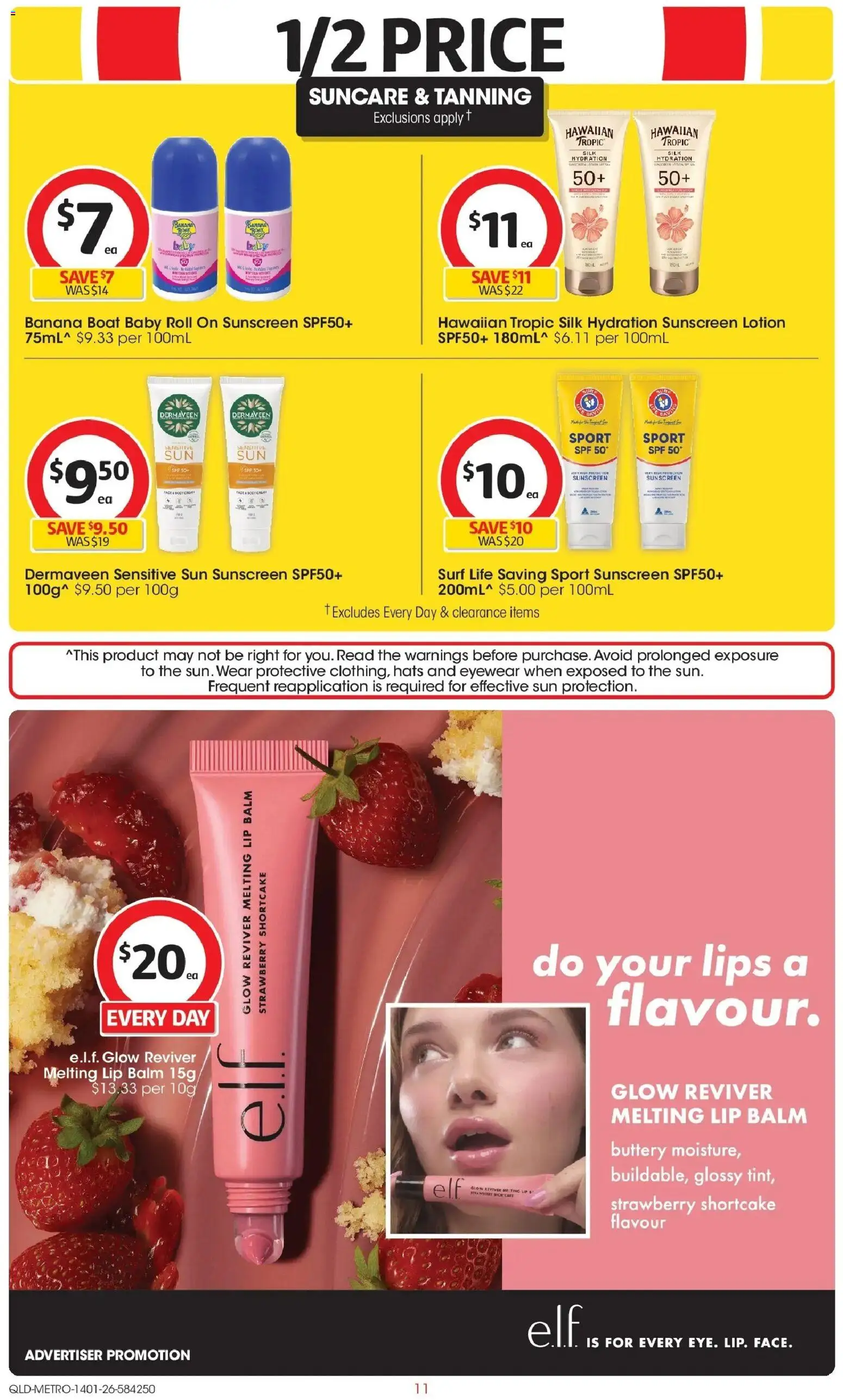 Coles catalogue - valid from 14.01.2026 | Page: 11 | Products: Suite, Sunscreen, Lotion