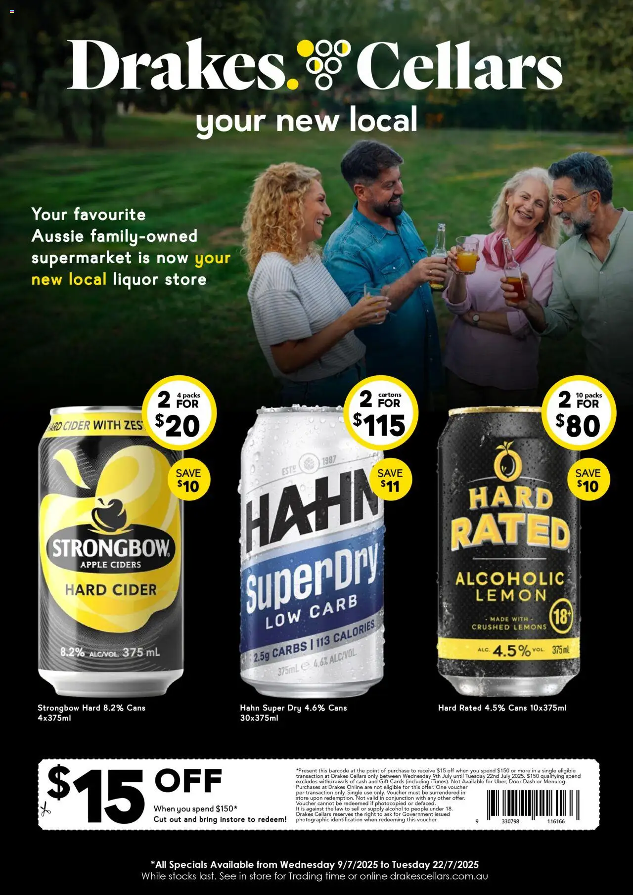 Drakes catalogue - valid from 09.07.2025 | Page: 1 | Products: Door, Lemon