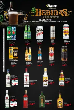 Bistek Supermercados - Ofertas Bebidas - Pré-Visualização do folheto da loja Bistek Supermercados, válido de 26.09.2025