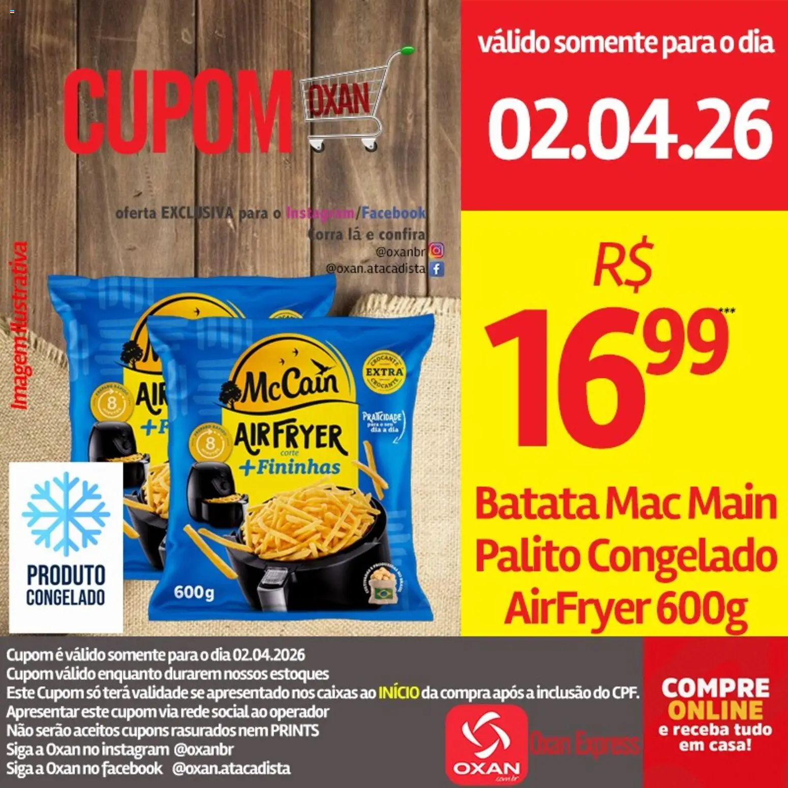 Oxan Atacadista Folheto - válido de 02.04.2026 | Página: 8 | Produtos: Batata