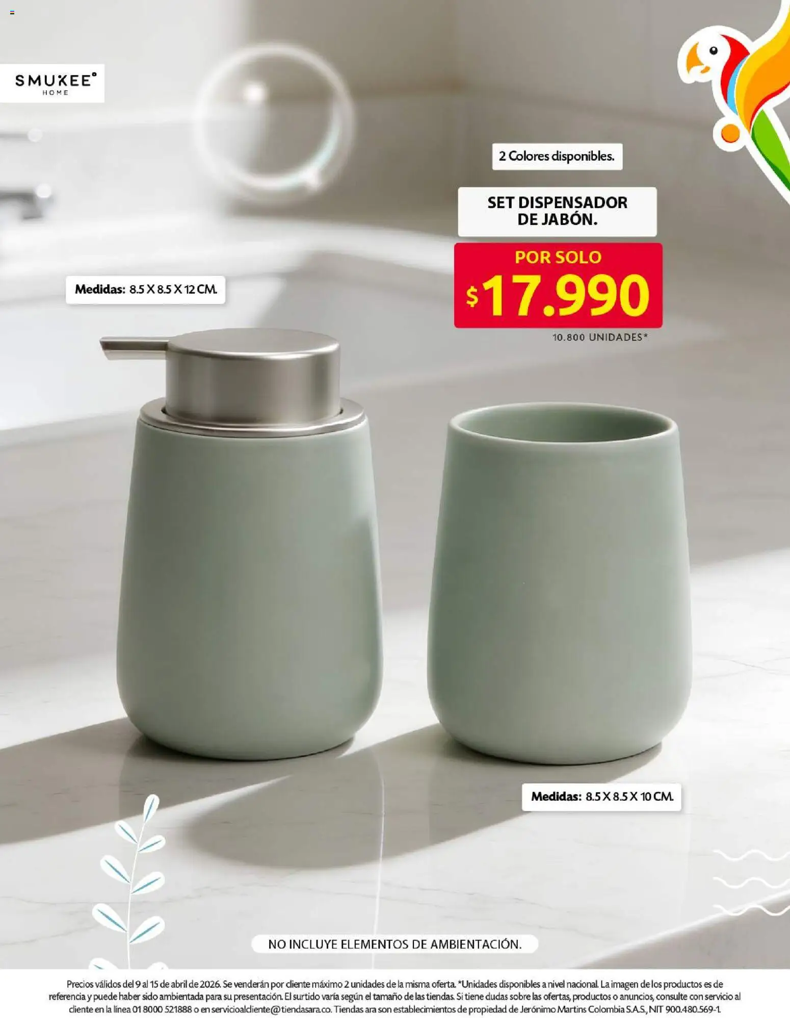 Ara revista - valida desde el 09.04.2026 | Página: 3 | Productos: Sobre, Dispensador