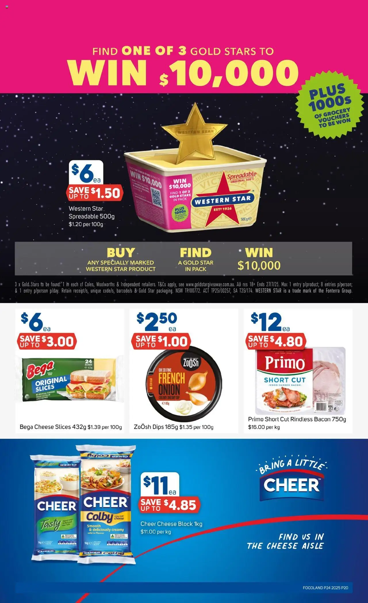 Foodland catalogue - valid from 11.06.2025 | Page: 20 | Products: Bacon, Cheese, Wood