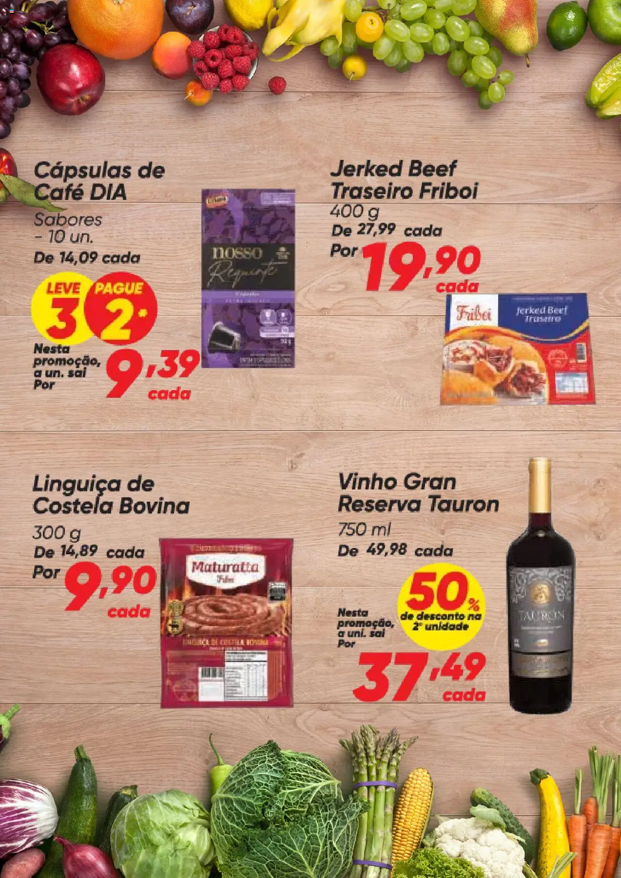 Dia Folheto - válido de 14.08.2025 | Página: 5 | Produtos: Linguiça, Café, Vinho