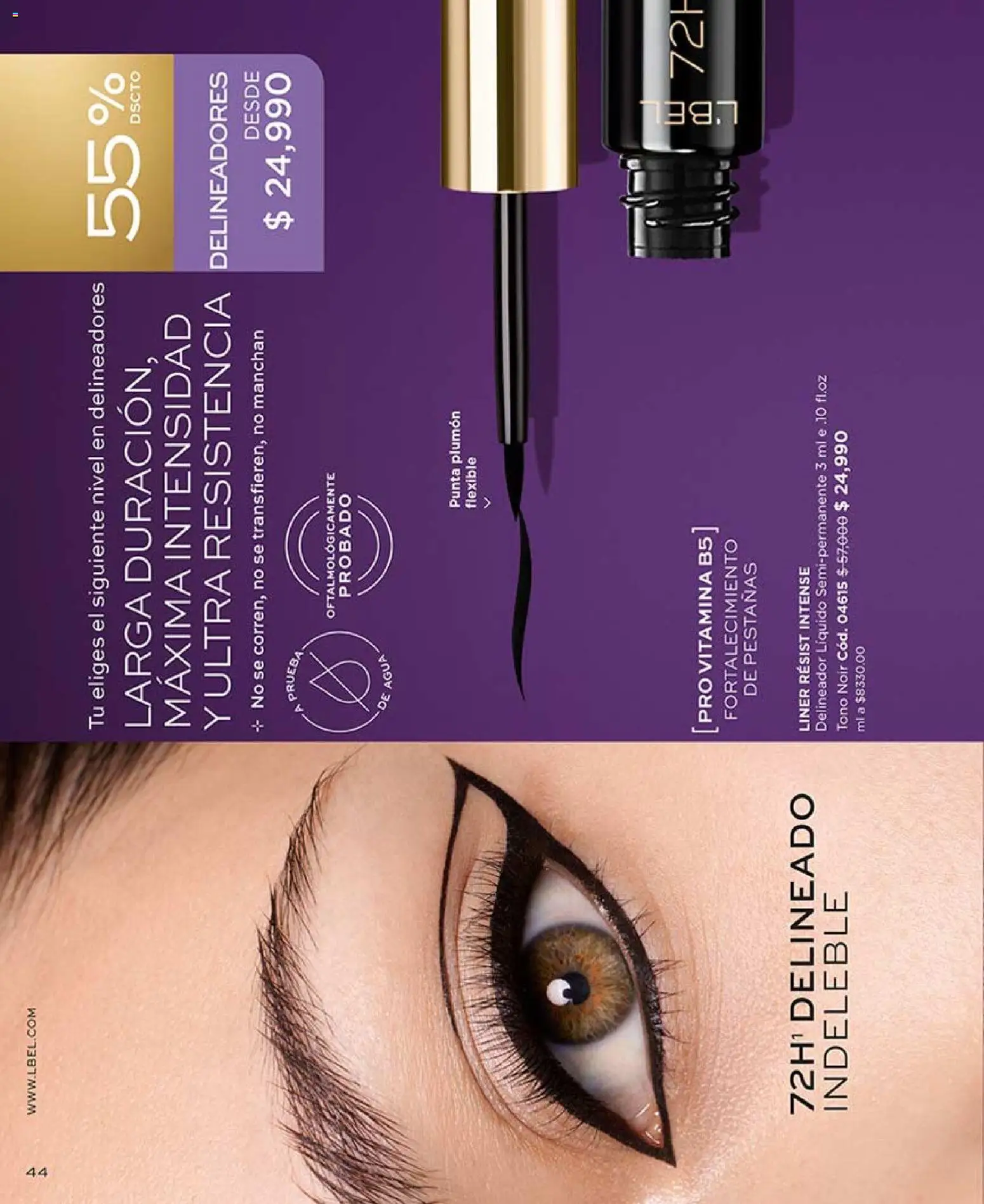 L'Bel revista - valida desde el 13.03.2026 | Página: 44 | Productos: Agua, Delineador
