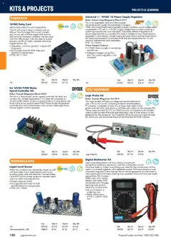 Preview of Jaycar Engineering & Scientific Catalogue 2025/2026  - valid from 09.07.2025 | Page: 180 | Products: Kits, Digital, Case, Screen