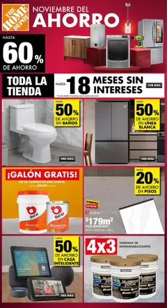 Vista previa de Home Depot catálogo, nuevo folleto de la tienda, válido en México a partir del 07.11.2025