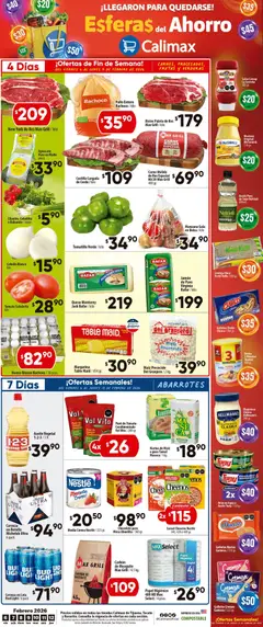 Vista previa de Calimax folleto Tijuana, nuevo folleto de la tienda, válido en México a partir del 06.02.2026