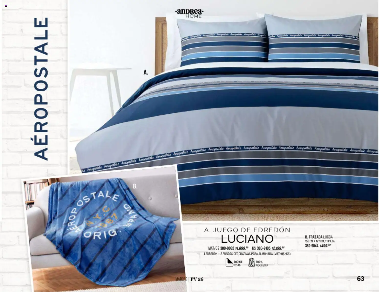 Nuevas ofertas de Andrea válidas en toda la República Mexicana desde el 25.01.2026. ¡Encuentra las mejores ofertas en Andrea catálogo Home! | Página: 63 | Productos: Juego, Almohada