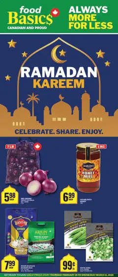Preview of Food Basics - Ramadan - Kanata from shop Food Basics valid from 26.02.2026