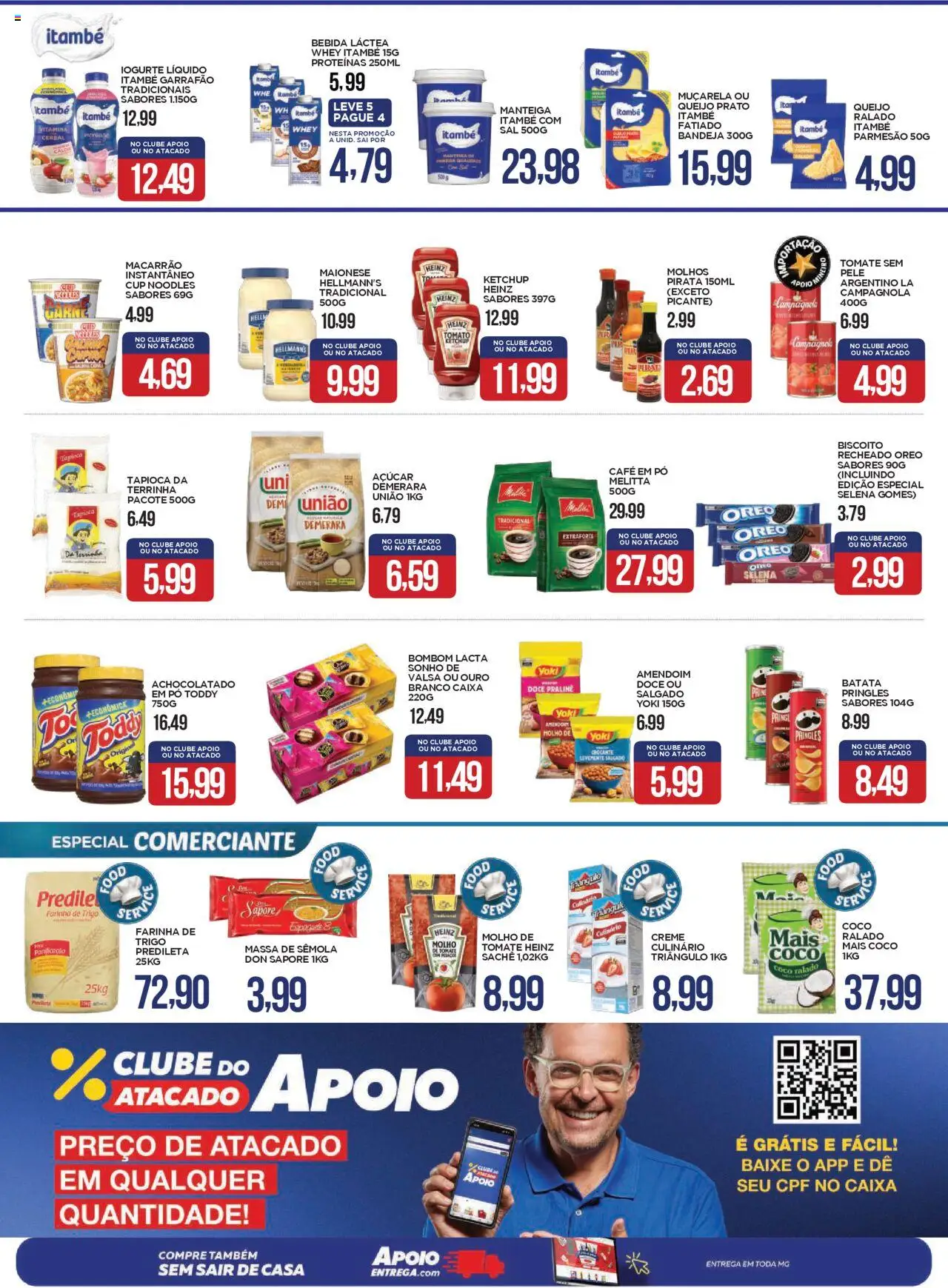 Apoio Mineiro Folheto - válido de 04.08.2025 | Página: 3 | Produtos: Tapioca, Carne, Creme, Bebida