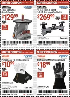 Harbor Freight Weekly Ad - valid from 15.09.2025 | Page: 15 | Products: Sander, Lathe, Gloves