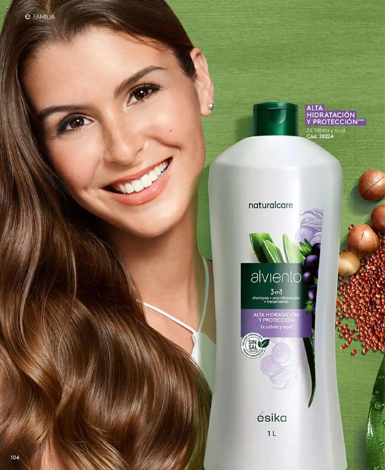 Ésika revista - valida desde el 16.06.2025 | Página: 104 | Productos: Shampoo, Acondicionador