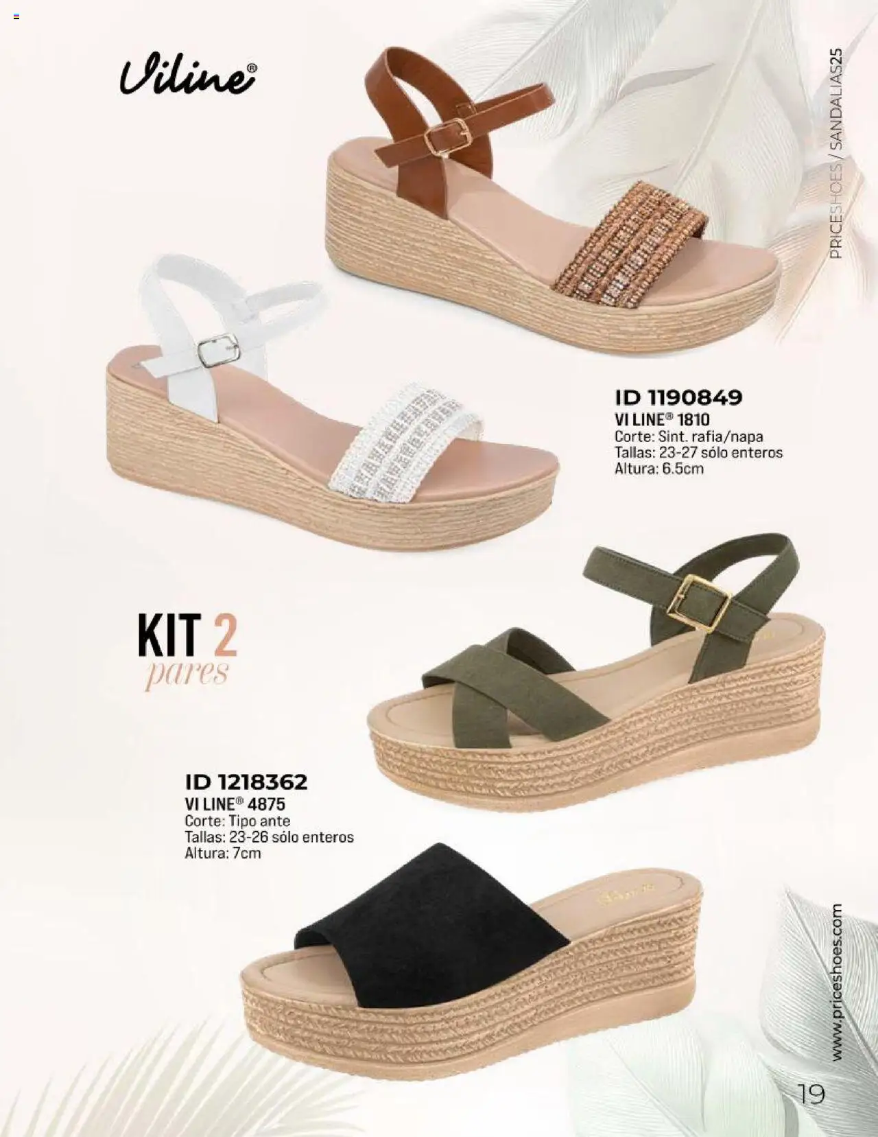 Nuevas ofertas de Price Shoes válidas en toda la República Mexicana desde el 11.03.2025. ¡Encuentra las mejores ofertas en Price Shoes catálogo Sandalias Kits 2025! | Página: 19