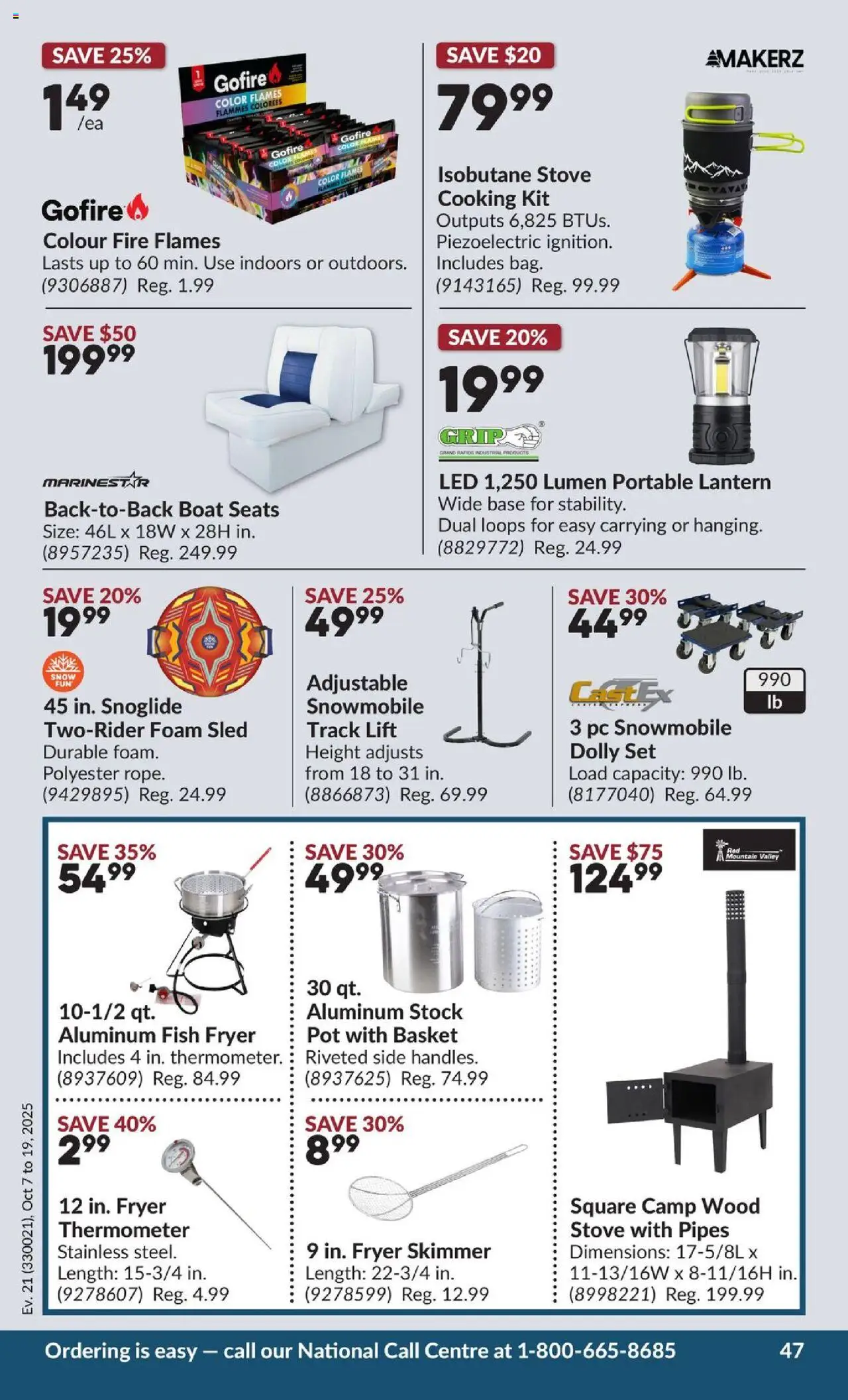 Princess Auto flyer valid from 07.10.2025 | Page: 53 | Products: Fish, Stove, Fryer, Basket