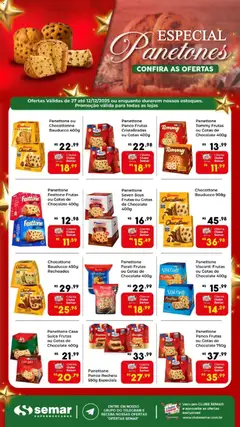 Semar Supermercado - Ofertas Especial Panetones - Pré-Visualização do folheto da loja Semar Supermercado, válido de 27.11.2025