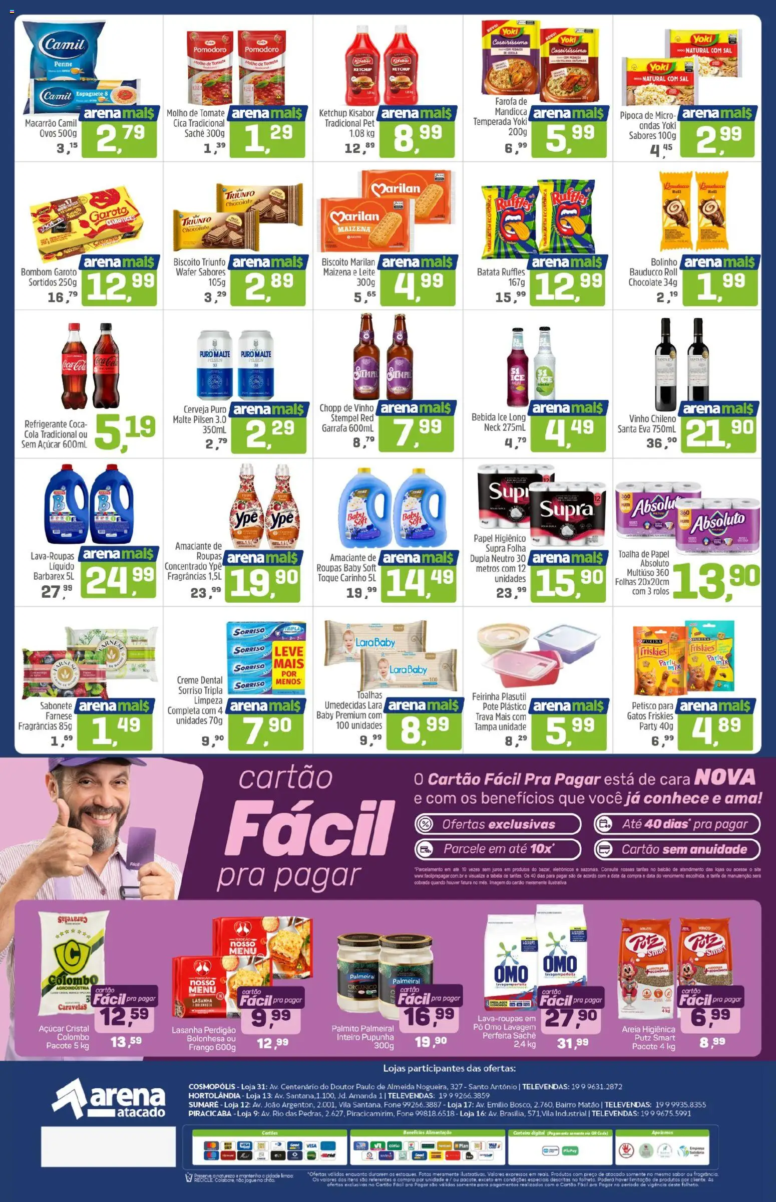 Arena Atacado Folheto - válido de 12.01.2026 | Página: 2 | Produtos: Espaguete, Cola, Leite, Vinho