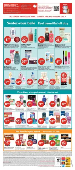 Preview of BATISTE Shampooing sec/Dry Shampoo (200 mL), OGX SOIN PROTEINE REPARATEUR (150 mL - 250 mL) ou/or MAUI MOISTURE produits de soins capillaires/Hair Care Products, Produits sélectionnés/Selected Types & Sizes À l'exception des produits Batiste de choix Excludes Batiste Premium from shop Pharmaprix valid from 03.04.2026 | Page: 16