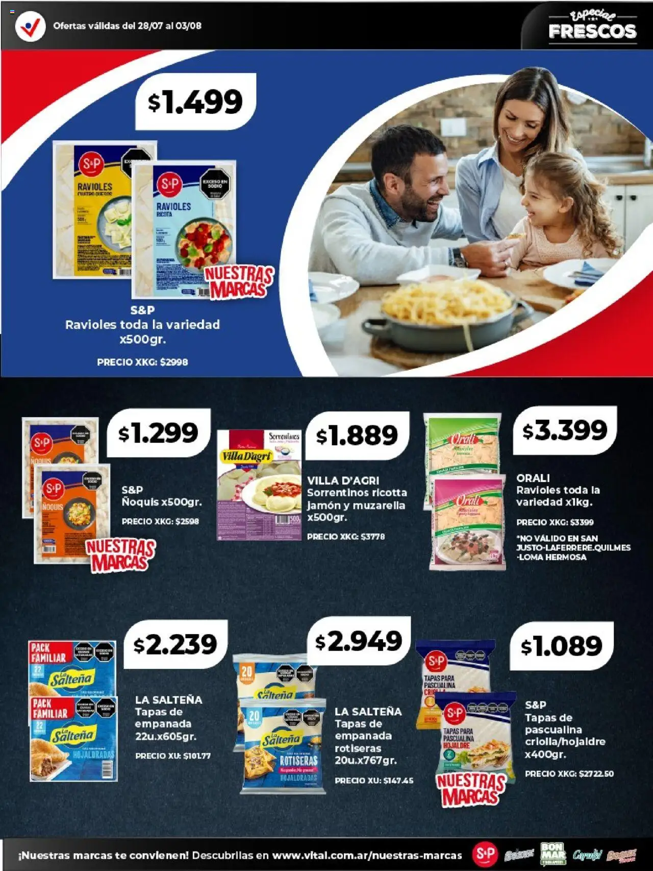 Vital - Especial frescos │ válido desde el 28.07.2025 | Página: 10 | Productos: Jamón, Ravioles, Ñoquis, Té
