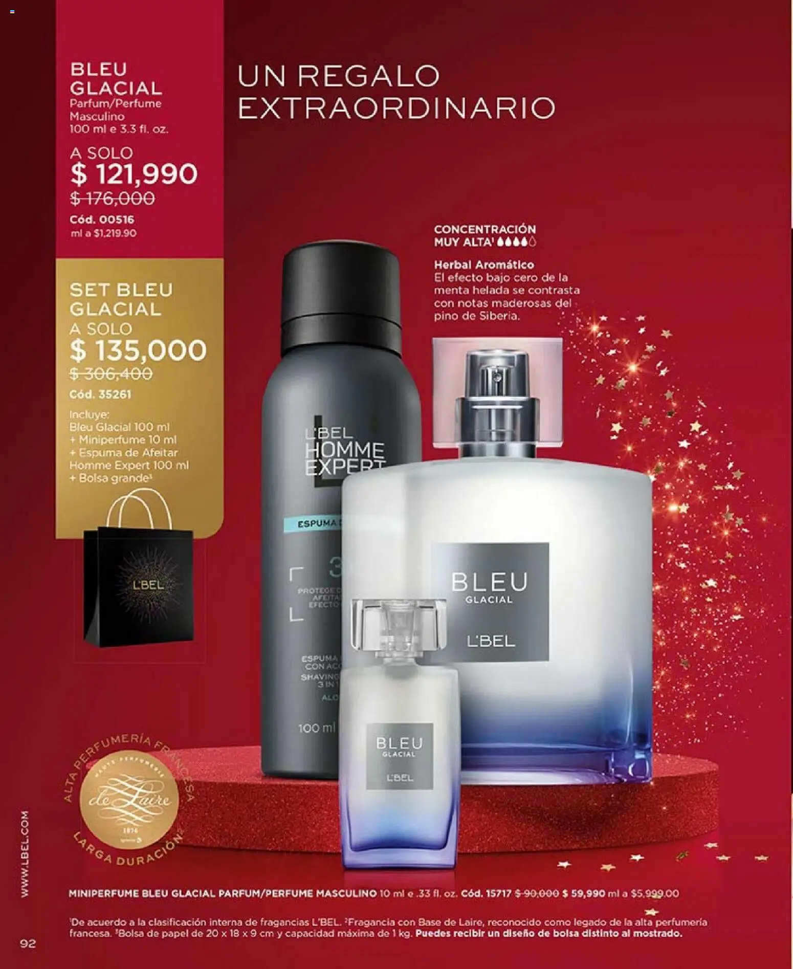 L'Bel revista - valida desde el 01.01.2026 | Página: 92 | Productos: Espuma, Bolsa, Fragancia, Espuma de afeitar