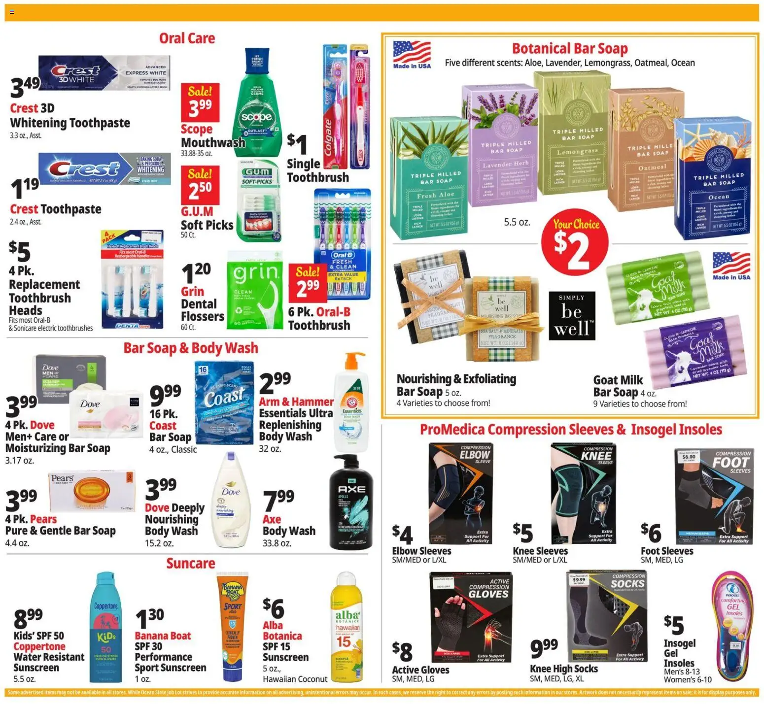 Ocean State Job Lot Weekly Ad - MA - valid from 26.03.2026 | Page: 21 | Products: Bath, Hammer, Toothbrush, Socks