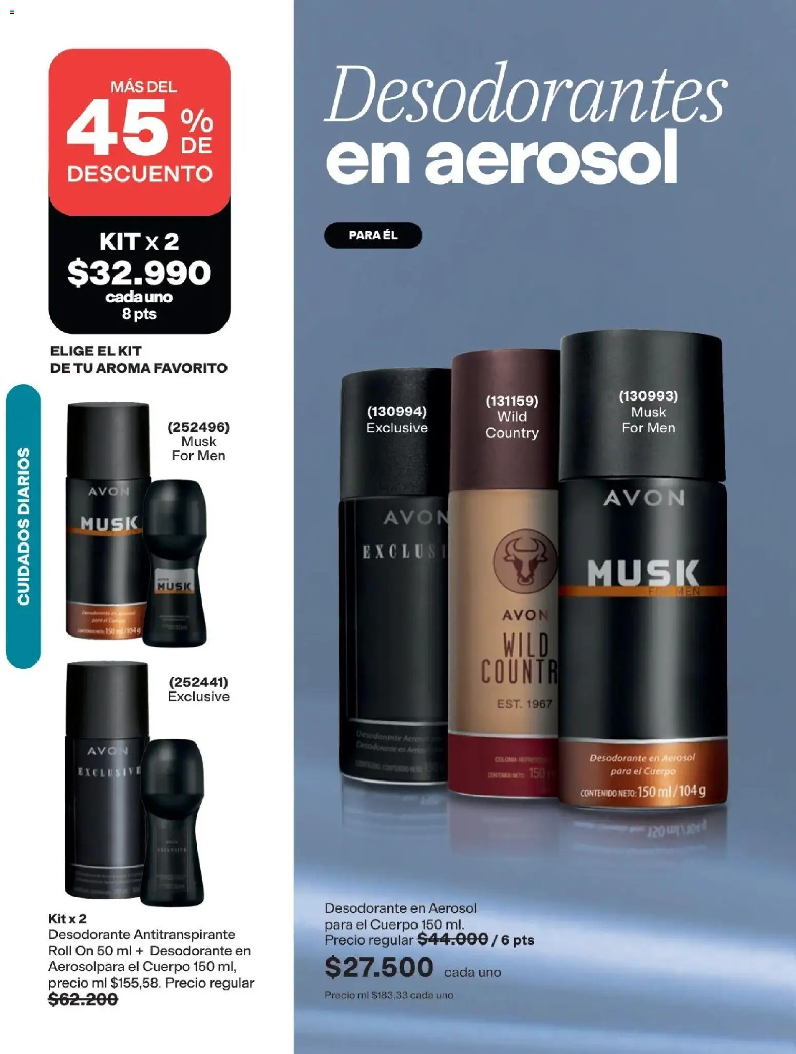 Avon revista - valida desde el 11.03.2026 | Página: 158 | Productos: Desodorante, Antitranspirante