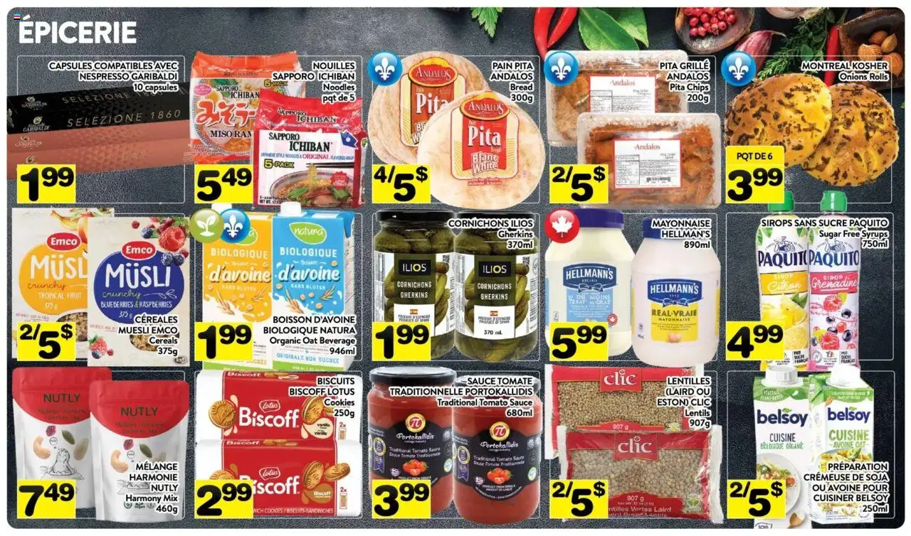 Pa Supermarché flyer valid from 11.08.2025 | Page: 5 | Products: Noodles, Cereals, Chips, Cookies