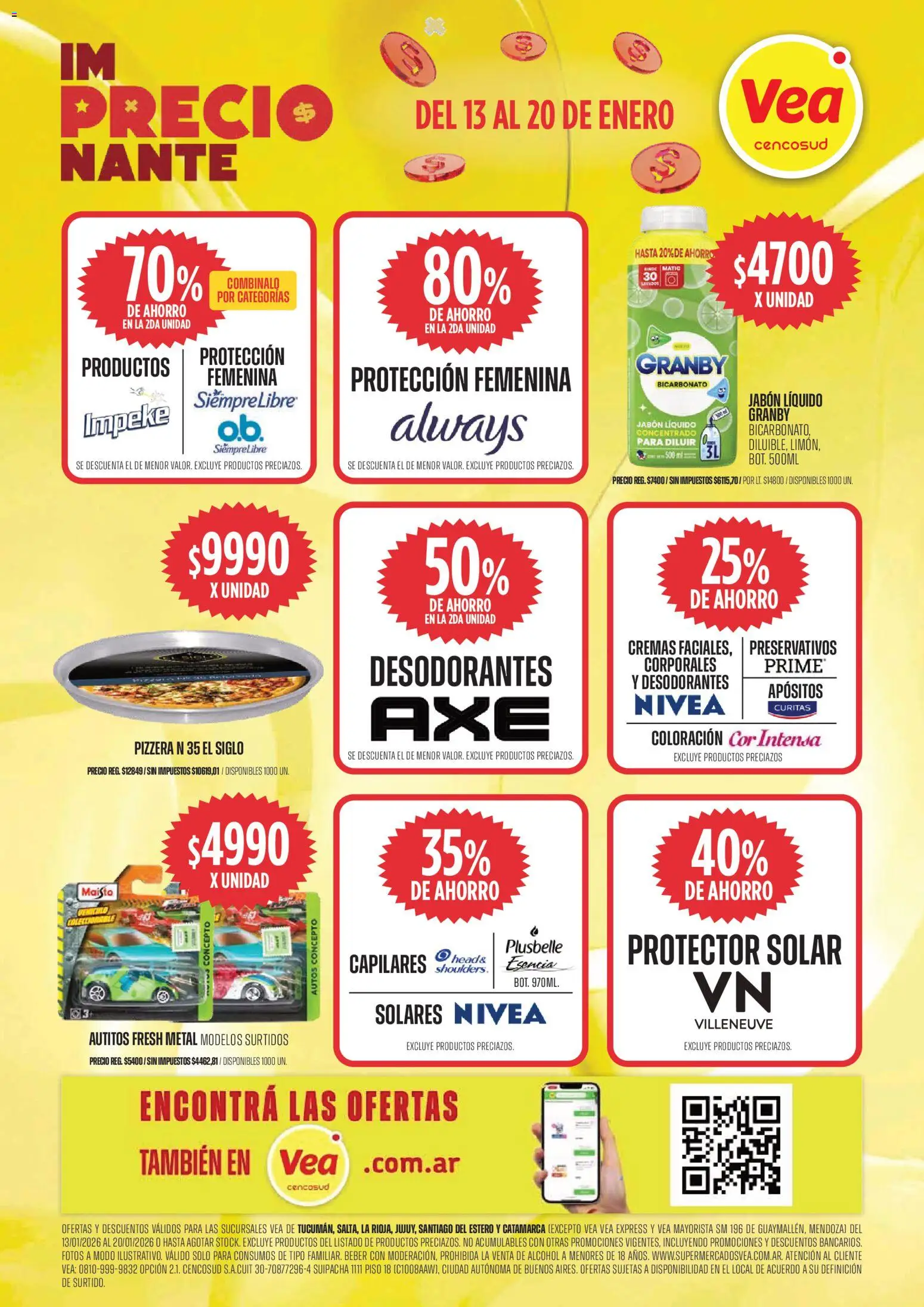 Vea ofertas │ válido desde el 13.01.2026 | Página: 7 | Productos: Pizzera, Jabón líquido, Protector solar, Jabón