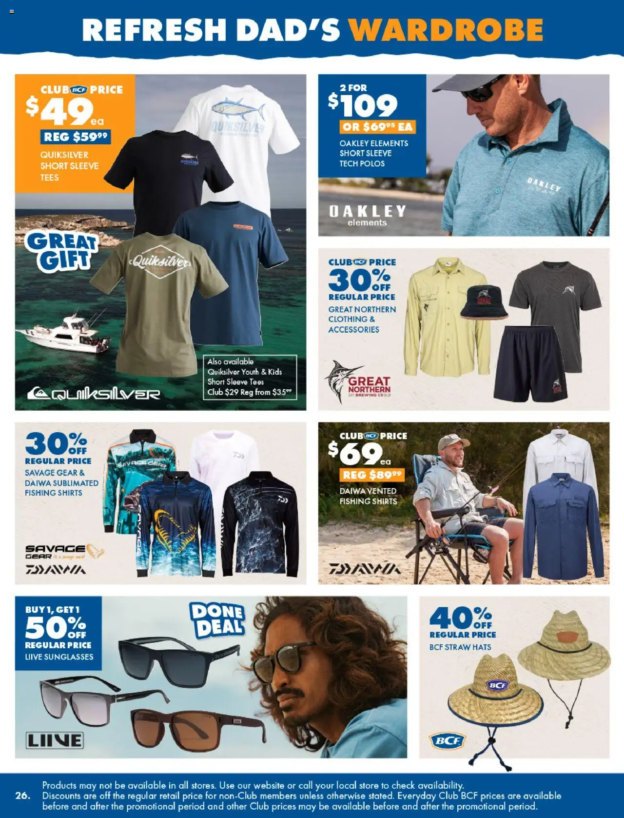 BCF catalogue - valid from 18.08.2025 | Page: 26 | Products: Polos, Sunglasses, Accessories, Wardrobe
